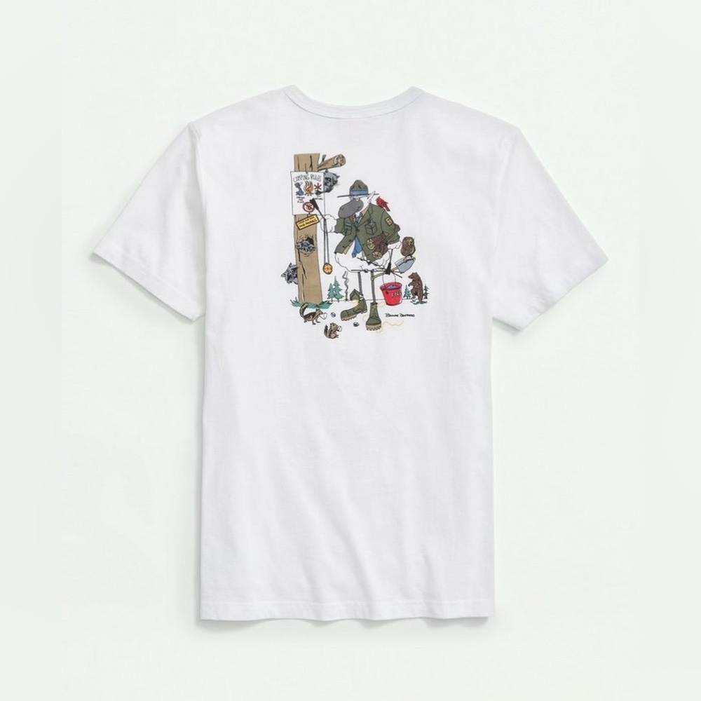 ✨ Brooks brothers ✨ Cotton Henry Camping Rules Graphic T-Shirt